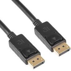 Data Cable Akyga AK-AV-10 DisplayPort Gold Plated Black 1.8m