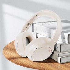 Wireless Foldable Headphones Stereo Acefast H6 500mAh v5.3 ANC AUX USB-C IPX4 White