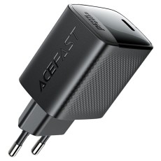 Travel Charger Acefast A112 Fast Charging USB-C PD45W QC3.0 GaN Black