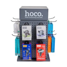 Desk  Stand Hoco HN20 Quadruple Rotating Projection Iron Gray (350x350x597mm) with damaged base