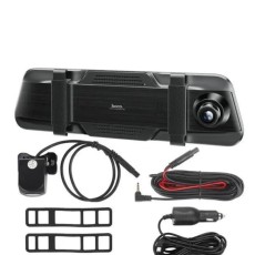 Rearview Mirror Mounted Cam Hoco DI36 1080p Full HD Ultra Wide Angle Lens 145° 9.66" Touch Screen Display and 720p Rear View Camera