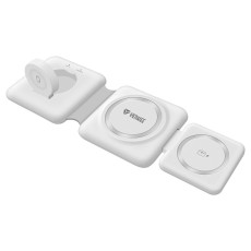 Wireless Foldable Charger Pad for Apple Devices Yenkee YAC 5330 3-in-1 15W White