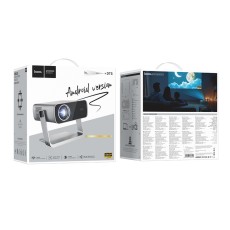 Projector Hoco DT5 1080p Smart Electronic Focus WiFi Bluetooth v5.0 with Cable 1.5m