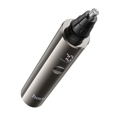 Rechargeable Hair Clipper & Trimmer Hoco HP36 600mAh with 3 Heads and LED Battery and Charging Indicator Metal Grey
