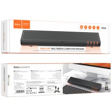 Computer Speaker Hoco BS66 Smooth 6W USB2.0 Bluetooth v5.0 and Operational Buttons Black