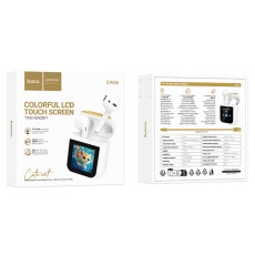 Wireless Hands Free Hoco EW86 Cat v5.4 300mAh 3.5h Talk Time and Multi-function Smart Touch Screen White