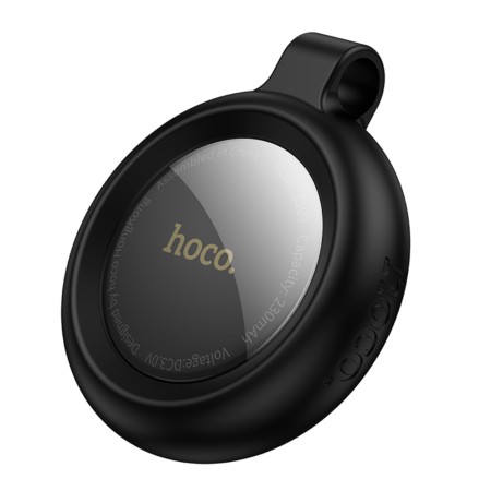 Hoco Tag E100 Anti-Lost Device Only for iOS Works With Apple Find My Network with Protective Case with Strap Hole Black