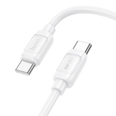 Cable Hoco X115 Surpass USB-C  to USB-C PD60W 3.0A White 1m