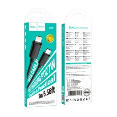 Cable Hoco X88 Gratified USB-C  to Lightning PD27W Black 2m