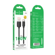 Cable Hoco X115 Surpass USB-A  to USB-C 100W 5A Black 1m