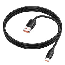 Cable Hoco X115 Surpass USB-A  to USB-C 100W 5A Black 1m