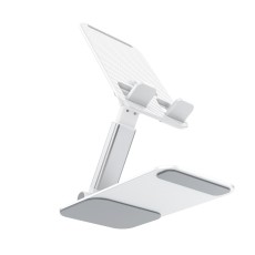 Hoco Phone Desk Aluminum Stand PH50 Ivey 360° Compatible with Devices 4.5"-7" and Extendable Arm White