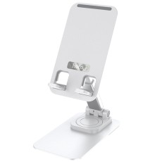 Hoco Phone Desk Aluminum Stand PH50 Ivey 360° Compatible with Devices 4.5"-7" and Extendable Arm White
