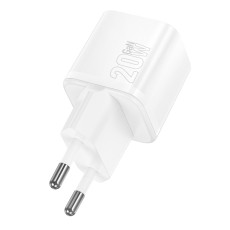 Travel Charger Hoco N64 Ingenious Single Port GaN PD20W USB-C 5V 3.0A White