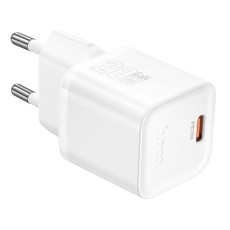 Travel Charger Hoco N64 Ingenious Single Port GaN PD20W USB-C 5V 3.0A White