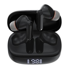 Wireless Earphones Hands Free Acefast W1 TWS v5.4 400mAh 8hr Working Time ANC with 4-Mic ENC Technology IPX4 and LED Digital Display Black