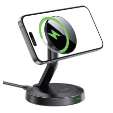 Wireless Desktop Charging Stand Acefast E26 15W with LED Power Indicator MagSafe Compatible Black