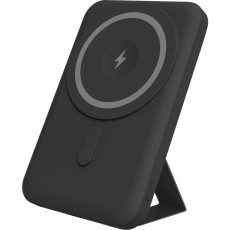 Power Bank Yenkee YPB 501 5000mAh 15W 3A MagSafe Wireless Charging and 1xUSB-C PD20W Port, LED Battery Indicator Black