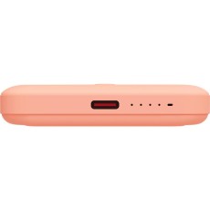 Power Bank Yenkee YPB 501 5000mAh 15W 3A MagSafe Wireless Charging and 1xUSB-C PD20W Port, LED Battery Indicator Orange