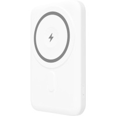 Power Bank Yenkee YPB 501 5000mAh 15W 3A MagSafe Wireless Charging and 1xUSB-C PD20W Port, LED Battery Indicator White