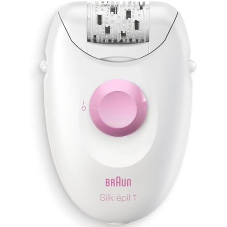 Body Epilator BRAUN SE1-010 Silk Epil 1 with 20-tweezer System and SoftLift Tips Suitable for Sensitive Areas