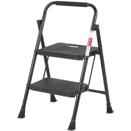 Inter Step Ladder Lamart LT8096 2 Steps with Anti-slip Surface for Indoor and Outdoor Use Black