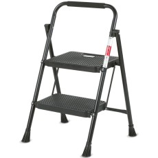 Inter Step Ladder Lamart LT8096 2 Steps with Anti-slip Surface for Indoor and Outdoor Use Black