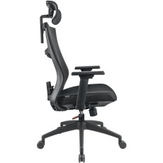 Office Chair Yenkee YGC 500BK FISHBONE Black Mesh and Back Support Max. Weight 120kg