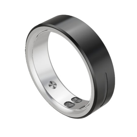 Smart Ring Maxcom mRing MR200 No.11 (Inside DIameter 20.7mm) IP68 with Heart Rate and Sleep Monitoring Black