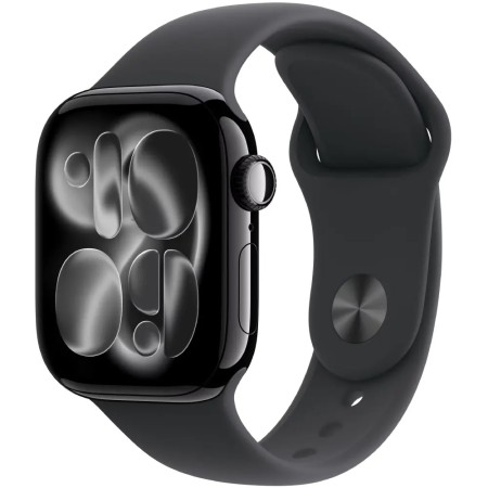 Apple Watch Series 11 (2025) Aluminum 42mm GPS eSim NFC IP6X  Aluminum Case Jet Black with Sport Band Black MEQT4WF/A