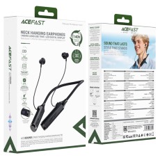 Wireless Earphones Hands Free Acefast N6 Magnetic v5.4 1000mAh 130hr Playback Time IPX4 Βlack