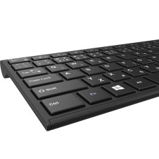 Yenkee YKB 2000CS Wireless Slim Keyboard with Low Profile Silent Keys and Auto Sleep Function Black