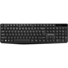 Yenkee YKB 2020CS Wireless Keyboard with Low Profile Silent Keys and LED Battery Indicator Black