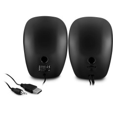 Yenkee YSP 2001BK 2.0 Stereo Mini Speakers 6W USB-A Powered Black