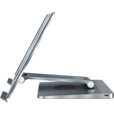 Desktop Stand / Hub Yenkee YSN 03 for Devices up to 15.6" with 3xUSB-A, 1xUSB-C PD100W, 1xHDMI 2.0, SD Port and Wireless Charging