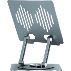 Desktop Stand Yenkee YSN 02 for Devices up to 17" 360° Rotation Metallic Grey