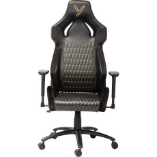Gaming Chair Yenkee YGC 110GD ONYX Black with Scratch Resistant PU Leather 3D Armrest Adjustment Max. Load 130kg
