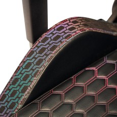 Gaming Chair Yenkee YGC 110RD GHOST Black with Scratch Resistant PU Leather 3D Armrest Adjustment Max. Load 130kg