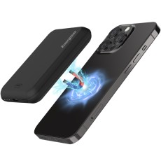 Power Bank Energizer QM5000 5000mAh 15W Fast Charge with 1xUSB-C and Wireless Charging 15W LED Battery Display Black