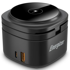 Desktop Charger Energizer 5-in-1 WCP311 65W with 1xUSB-C 65W 1xUSB-A 18W and Wireless Charging 15W Black
