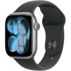 Apple Watch Series 11 (2025) Aluminum 42mm GPS NFC IP6X  Aluminum Case Space Grey with Sport Band Black MEQX4WF/A
