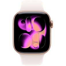 Apple Watch Series 11 (2025) Aluminum 42mm GPS NFC IP6X  Aluminum Case Rose Gold with Sport Band Light Blush MEV74WF/A