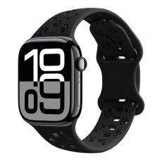 Watchband Hoco WA38 Time Series 44/45/46/49mm Silicon Strap For Apple Watch series 1/2/3/4/5/6/7/8/9/se/ultra1/ultra2 Black