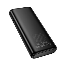 Power Bank Hoco J158A Runner 10000mAh Fast Charge 5V/2A Slim with 2xUSB-A 1xUSB-C 1xMicro USB and LED Battery Indicator Black
