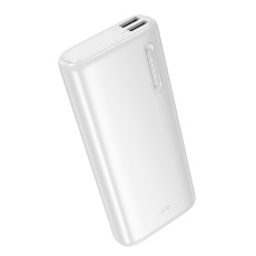 Power Bank Hoco J158A Runner 10000mAh Fast Charge 5V/2A Slim with 2xUSB-A 1xUSB-C 1xMicro USB and LED Battery Indicator White