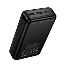 Power Bank Hoco J165A 20000mAh 2xUSB-A 1xUSB-C 1xMicro USB 5V/2A and LED Battery Indicator Black