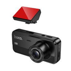 Windshield Cam Hoco DV15 720p HD 150mAh Wifi Ultra Wide Angle Lens 140° 2" Display with Rear Camera 480p Supports MicroSD Card up to 128GB Black