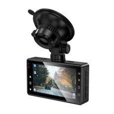 Windshield Cam Hoco DV14 720p HD 200mAh Wide Angle Lens 120° 3" Display Supports MicroSD Card up to 64GB Black