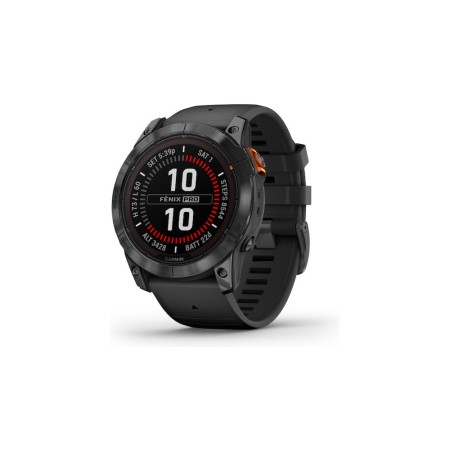 Smartwatch Garmin Fenix 7X Pro Solar Stainless Steel 51mm GPS NFC 10 ATM Slate Grey with Black Band