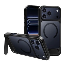 Hoco Premium Vip Magsafe Case for Apple iPhone 17 Pro with Built-in Stand Black